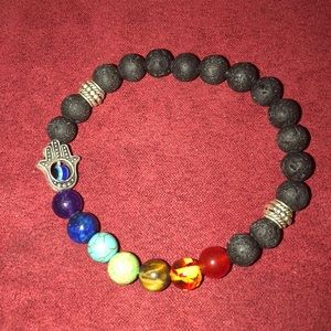 Seven chakra reiki stone bracelet